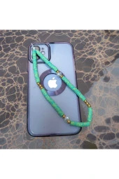 Renkli Boncuklu Telefon Askısı - 2