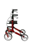 Poylin P888 Ultra Lüks Rolatör Kırmızı - Titanyum Gri - 3