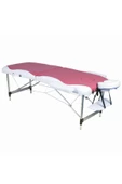 Katlanabilir Metal Masaj Masası,çanta Tipi Masaj Ve Tedavi Yatağı Bordo-krem - 1