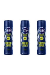Nivea Men Fresh Power Deodorant 150ml 3'lü Paket 14514704360 - 1