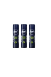 Nivea Men Fresh Power Pudrasız 48h Uzun Süren Ferahlık Erkek Deodorant X 3 Adet - 1