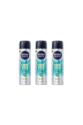Nivea Men Cool Kick Fresh 48h Kaktüs Suyu Anti-perspirant Erkek Deodorant X 3 Adet - 1