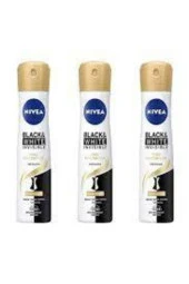Nivea Deodorant Black & Whıte Invısıble Ipeksi Pürüzsüzlük Women 150 ml X 3 Adet - 1