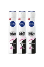 Nivea Women Deodorant Black & White Invisible Clear 150 Ml 3 Ad. - 1