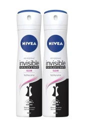 Nivea Invısıble Black&whıte Sprey Deodorant 150 ml Kadın 2'li Avantaj Paketi - 1