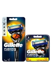 Gillette Fusion 5 Proglide Yedek Tıraş Bıçağı 8'li + Proglide Flexball Tıraş Makinesi 1 Yedekli - 1