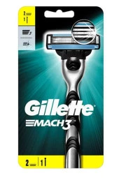 Gillette Mach3 8'li Yedek Tıraş Bıçağı + Mach3 Tıraş Makinesi 2 Yedekli - 2