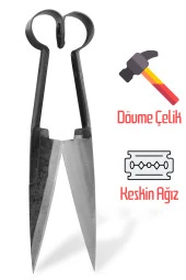 Koyun Kırkma Makası Dövme Çelik Yün Kesme Kırpma Makası 31 cm - 1