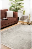Modern Bej Dijital Baskı Hipoalerjenik Kaymaz Taban Halı Yolluk HA106 thumbnail 5