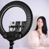 Ring Light Youtuber Tictok Makyaj Işıklı Telefon Tutucu 54cm Foldable + 2.2m Tripod - 5