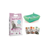 Sancat Marsilya Sabunu Kokulu 5 Lt Kedi Kumu, Açık Kedi Tuvaleti, Koku Giderici Toz - 1