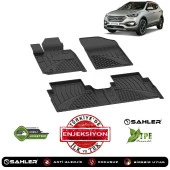 Hyundai Santa Fe Hybrid 2020+ Uyumlu Lux Seri Sahler Oto Paspas thumbnail 2