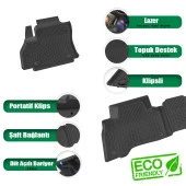 FİAT FİORİNO 2020+ Dizel Uyumlu Sahler 4.5D Oto Paspas thumbnail 2