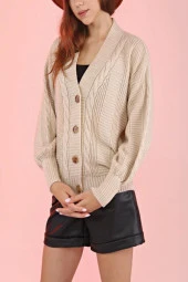 Hipatu Saç Örgü Hırka 01349 thumbnail 2