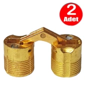 Aletçantam Gizli Masa Menteşesi 14mm Metal Kırma Katlanır Menteşe - 2 Adet - 1