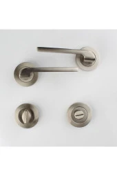 Alüminyum Tutku Rozetli WC Kapı Kolu Saten thumbnail 2