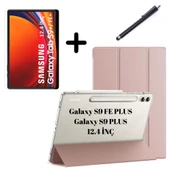 Samsung Galaxy Tab S9 FE Plus/S10 Plus/S9 Plus Kılıf SET PU Deri Smart Tablet Kilifi Ekran Koruyucu + Kalem - 7