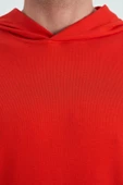 Fiesta Kanguru Cepli Yazı Nakışlı Kapüşonlu Erkek T-Shirt - 88195 - 5