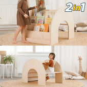 Reyo Micki 2in1 Montessori Kitaplıklı Çalışma Masası 110cm - 1
