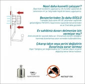 TEKNOTEL VAKUMLU TUVALET KAĞITLIK KROM DM271 - 10