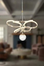 Eray Aydınlatma 2578-40 SR Led Gold Avize - 1