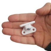 Açılı T Bağlantı Çektirme Beyaz Mobilya Dolap Raf Plastik Köşe Birleştirme Kelebek (25 ADET) thumbnail 3