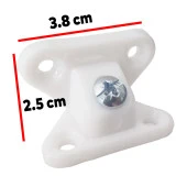 Açılı T Bağlantı Çektirme Beyaz Mobilya Dolap Raf Plastik Köşe Birleştirme Kelebek (25 ADET) thumbnail 4