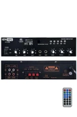 Hepa Merz LV-200 100V Trafolu ve 4-16 Ohm Mixer Amfi 200W Anfi Bluetooth Usb thumbnail 1