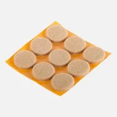 2 Paket Kendinden Yapışkanlı Sandalye Masa Koltuk Altı Parke Koruma Keçesi 25mm Çap - 1