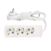 Çoçuk Korumalı Kablolu 3'lü Topraklı Grup Priz Çoğaltıcı 3 Metre Çoklu Uzatma Kablosu Anahtarsız thumbnail 2