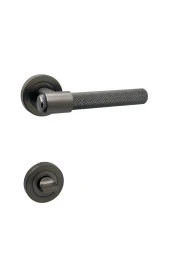 Punch Mat Skoç Füme Rozetli Wc Banyo Kapı Kolu 1 Takım thumbnail 1