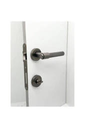 Punch Mat Skoç Füme Rozetli Wc Banyo Kapı Kolu 1 Takım thumbnail 3