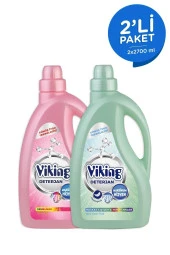 Viking Sıvı Çamaşır Deterjanı 2,7 L 2 Adet - Renkliler Ve Hassas Ciltler - 1