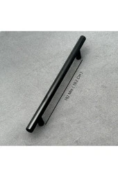 Helen Mat Siyah Tv Ünitesi Vestiyer Yatak Odası Mutfak Dolap Çekmece Kulpu 192 Mm 1 Adet - 2