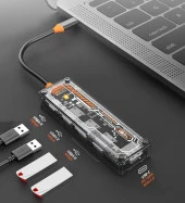 Coofbe 100w Pd 5in1 Type-C Hub Type-C to USB3.0 Çoğaltıçı Dönüştürücü 4xUSB3.0 Pd 100W Şarj - 1