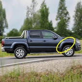 VW Amarok 2017-2023 Sağ Ön Çamurluk Dodik Üst Parça 2HH853718 - 1