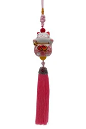 Feng Shui Maneki Neko Şans Kedisi Pembe No.1 thumbnail 6