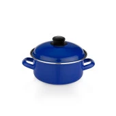 Schafer Komfort Pişir Sakla Emaye Tencere 18 Cm-Lacivert - 2