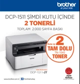 Brother DCP-1511-2T Çok işlevli (2xToner) thumbnail 1