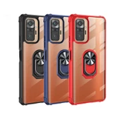 Xiaomi Redmi Note 10 Pro Kılıf Şeffaf Sararmaz Yüzüklü Mola Kapak - 7