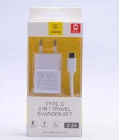 Zore Type-C 2 in 1 Travel Set Charger Z-24 - 1
