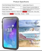Apple iPhone XR 6.1 Kılıf Toz Kir Su Geçirmez Kapak - 3