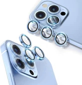Apple iPhone 12 Pro Max Kamera Lens Koruyucu Çerçeveli Koruyucu CL-02 - 9