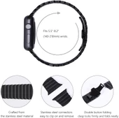 Apple Watch 10/11 42mm-38/40/41mm Kordon Baklalı Metal Kordon 2/3/4/5/6/se/7/8/9 thumbnail 6