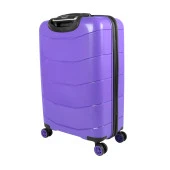 Bagacar Ultra Hafif Kırılmaz Silikon Orta Boy Valiz Mor+ETİKET HEDİYELİ! - 4