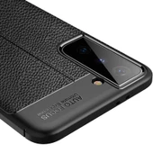 Samsung Galaxy S21 Kılıf Deri Tarzı Niss Silikon Case - 9