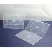 Elba QD-342.7F-SU 2li Parlak Şeffaf 7mm Dvd Kutusu 10 Adet - 1