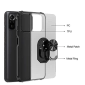 Xiaomi Redmi Note 10 Kılıf Şeffaf Sararmaz Yüzüklü Mola Kapak - 7