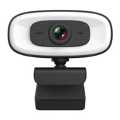 USB Webcam 2K HD Dahili Mikrofonlu Işıklı Online Görüşme PC-10 - 5