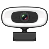 USB Webcam 2K HD Dahili Mikrofonlu Işıklı Online Görüşme PC-10 - 2